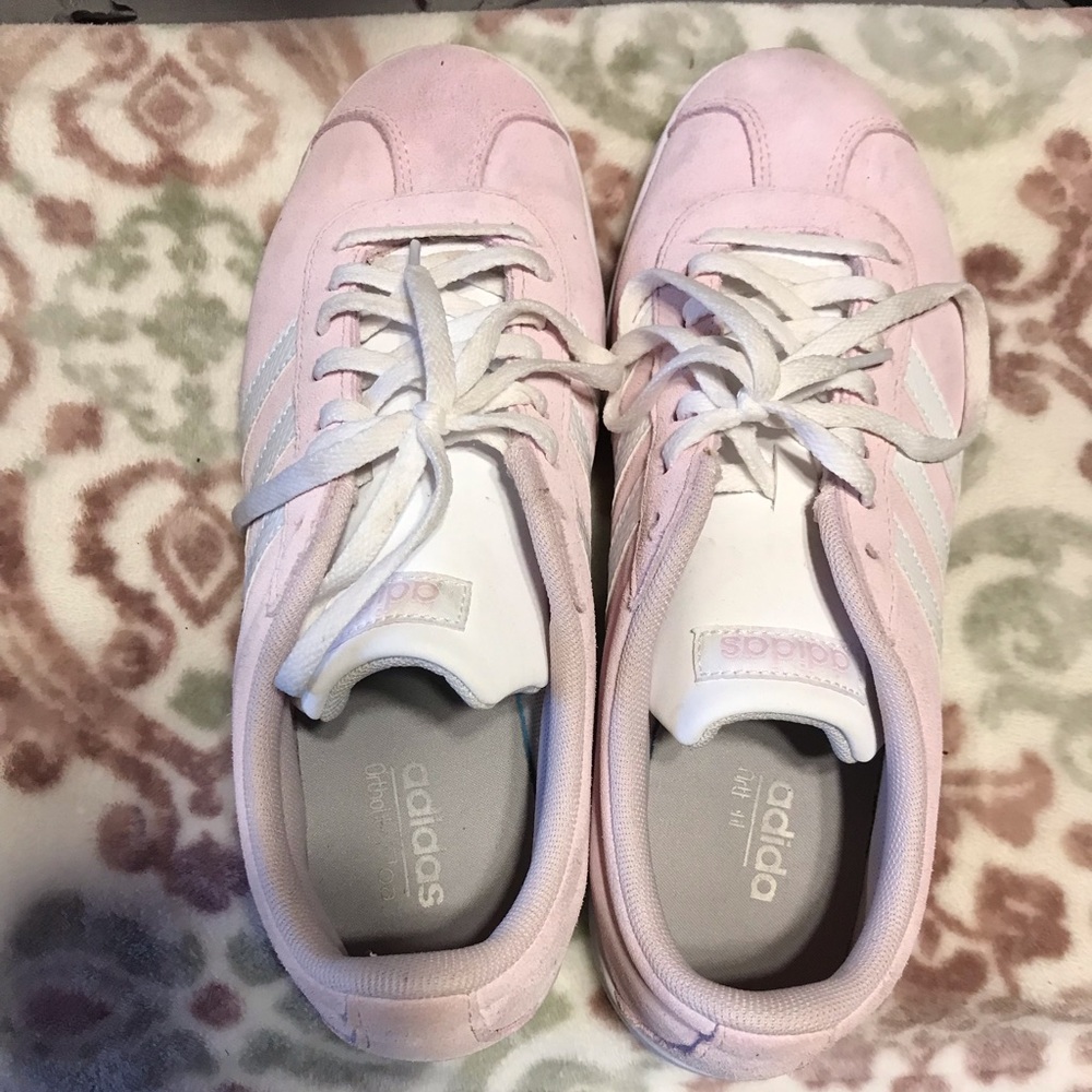 Pink suede adidas